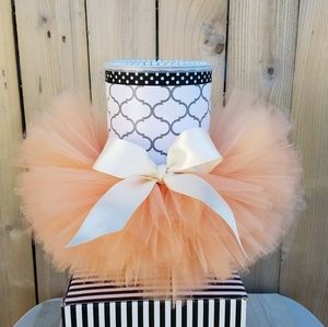 Baby girl Peach Tutu Birthday Party Choose size